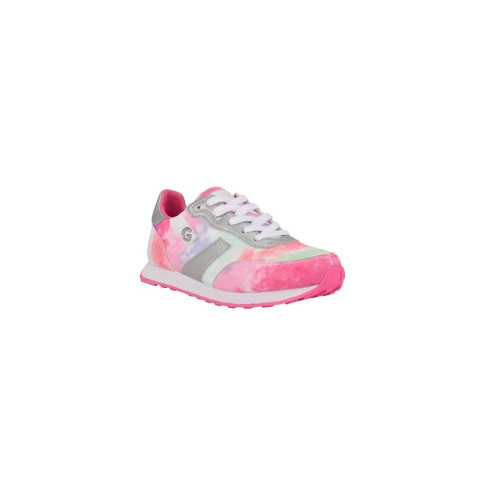 GBG GUESS Womens Pink Logo Padded Rayve Round Toe Wedge Athletic Sneakers 8 M